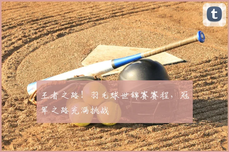 王者之路！羽毛球世锦赛赛程，冠军之路充满挑战